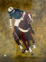 Polo game I by Dolores Aldecoa