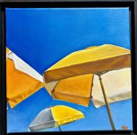 Umbrellas Up by Kathleen Weinstock