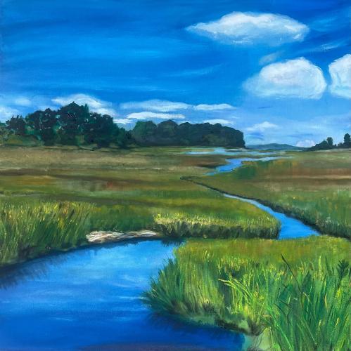 Warm And Still In The Salt Marsh by Marie K Lynch