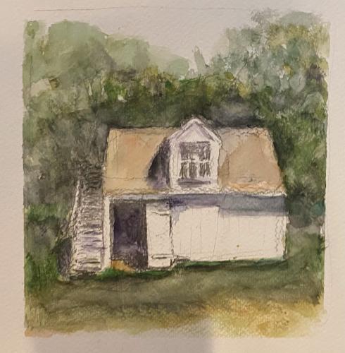 Block Island Shed by Lisa Thoren