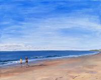 Joggers on the Beach by Clarice Shirvell
