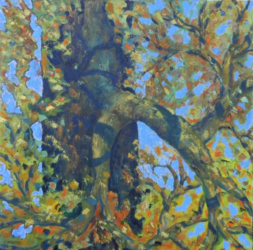 Tree with Green Leaves by Susan Lippman